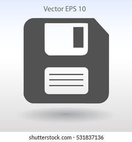 retro computer diskette vector picture