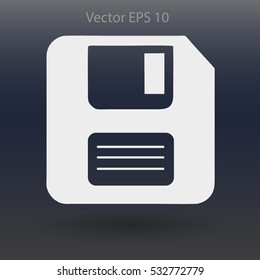 retro computer diskette vector picture