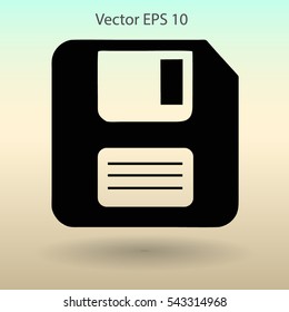 retro computer diskette vector picture