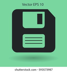 retro computer diskette vector picture