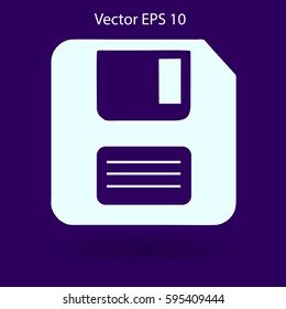 retro computer diskette vector picture