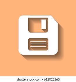 retro computer diskette vector picture