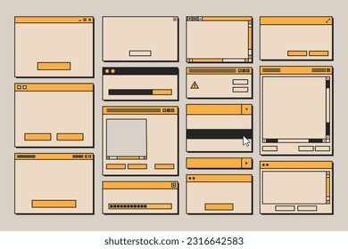 Retro-Windows-Frames-Set