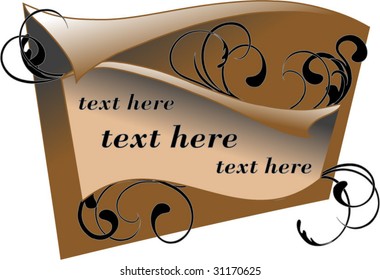 retro concept with text place