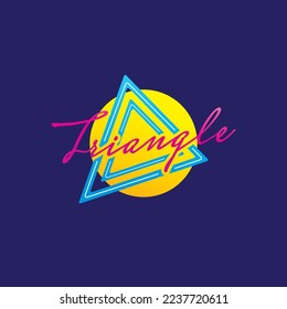 Retro Concept Triangle Logo Design