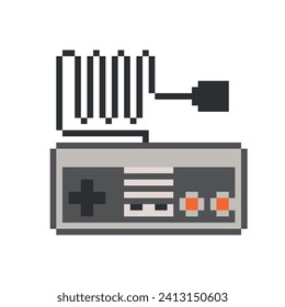 RETRO CONSOLE CONTROLLER PIXEL ART