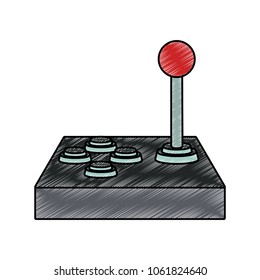 Retro console gamepad scribble