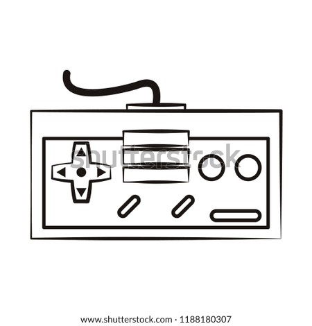 Retro console gamepad sketch