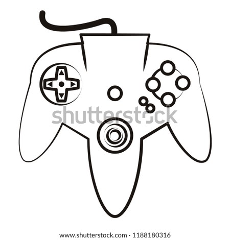 Retro console gamepad sketch