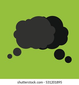 Retro converse speech bubble vector icon on color background. Communication elements for conversation and message illustration