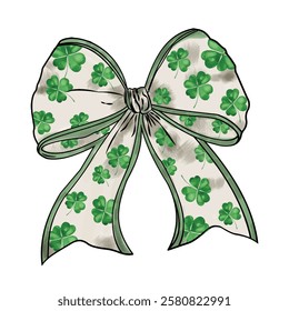 Retro Coquette St Patrick's Day , Coquette St Patty's Day, Lucky Shamrock, St Patrick's Coquette , Lucky Charm ,