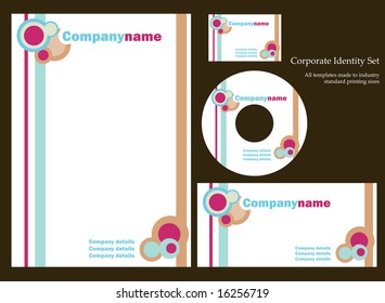 Retro corporate business template - Set 6