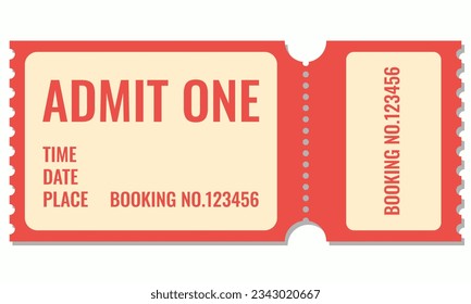 retro coupon, ticket. retro sticker