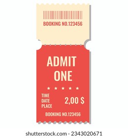 retro coupon, ticket. retro sticker