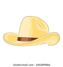 Retro cowboy hat vector