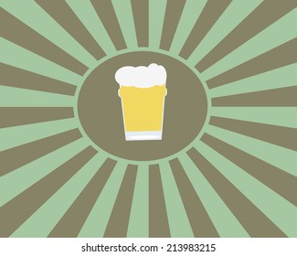 Retro craft beer poster