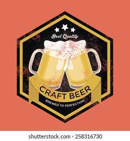Retro Craft Beer Sign