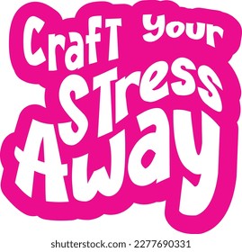 Retro Crafting T-Shirt Design, Vektorgrafik