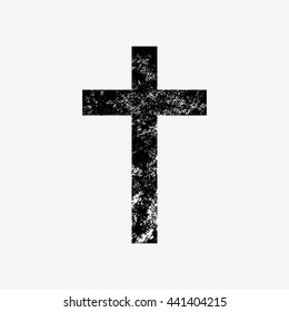 Retro cross icon.