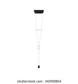 Retro crutch in white design 