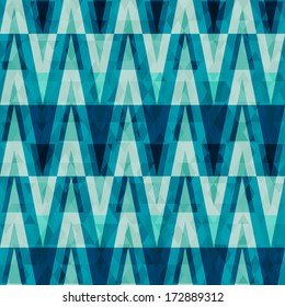 retro crystal triangle seamless pattern