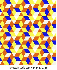 retro cubes pattern background and geometric