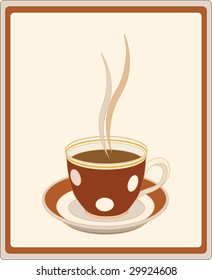 retro cup of coffee