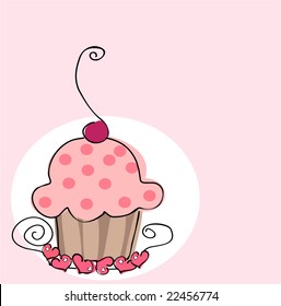 retro cupcake