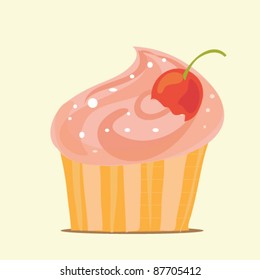 Retro cupcake