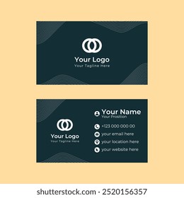 retro custom business card design