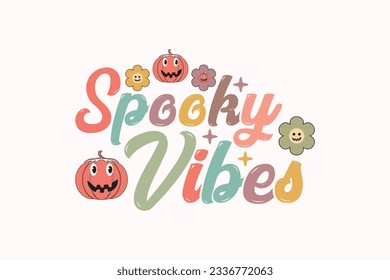 Retro Cute Halloween EPS Design