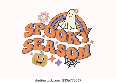 Retro Cute Halloween EPS Design