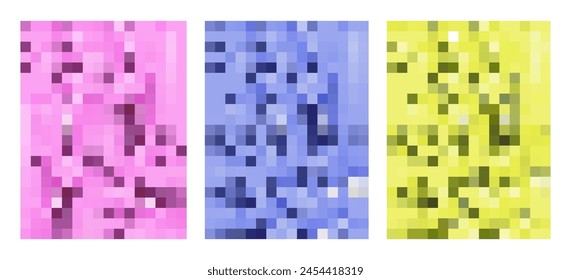 Retro cyber minimal geometric Y2k prints. Glitch effects for background, Op-art illusion. Colorful color, grid. Brutal Vaporwave posters, Cyberpunk aesthetic, modern graphic design. 