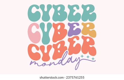 Retro , Cyber Monday , EPS Bundle, Single design