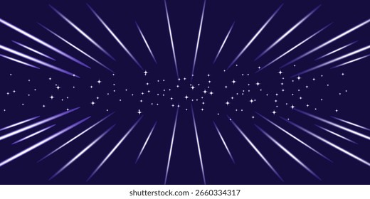 Retro cyberpunk pixel art game scene from the 80s. Dark blue 8-bit sci-fi background. Glowing neon grid and stars from a vintage arcade computer game.