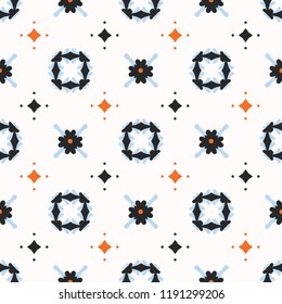 Retro Daisy Floral Vector Pattern Hand Drawn, Seamless Vintage Style Flower Illustration for Summer Fashion Prints, Trendy Wallpaper, Girly Stationery, Revival Home Decor, Kitchen Tile Wrap Background