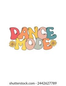 Retro Dance T-shirt Design Dance Mode 