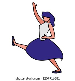 retro dancer design