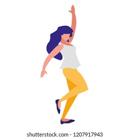 Leaping Cross Woman Vector Illustration Stock Vector (Royalty Free ...