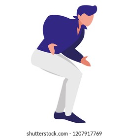 retro  dancer man icon