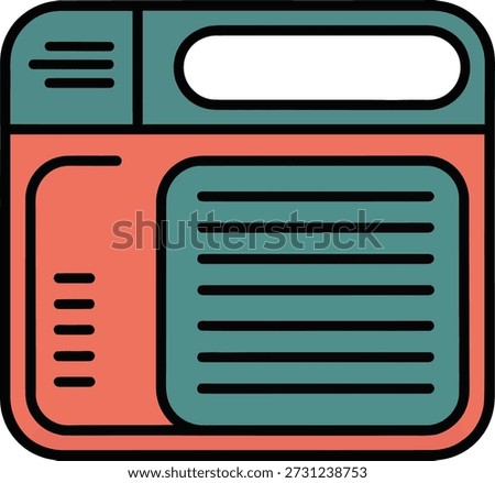 Retro Data Storage Floppy Diskette Icon for Digital Files
