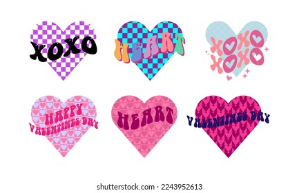 Retro Valentine’s Day heart bundle