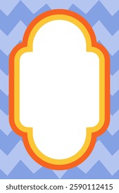 Retro decorative frame blank banner