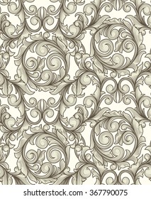 Retro decorative seamless pattern