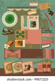 Retro decorative style elements 1
