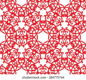 Retro decorative vector seamless pattern. Endless texture can be used for wallpaper. EPS 10