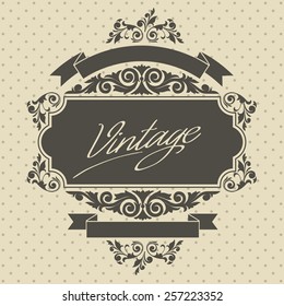 Retro decorative vintage design