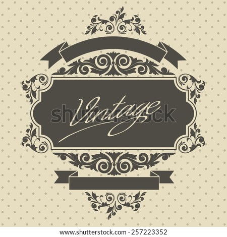 Retro decorative vintage design
