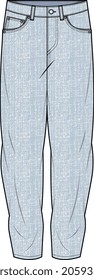 RETRO DENIM PANTS FOR MEN AND BOYS WEAR VECTOR