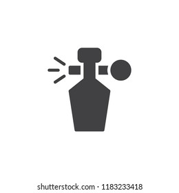 Retro deodorant bottle vector icon. filled flat sign for mobile concept and web design. Perfume simple solid icon. Symbol, logo illustration. Pixel perfect vector graphics